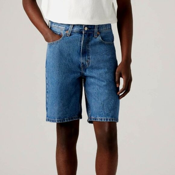 Levi's Men's 469 Loose Fit Jean Shorts 90s Size 33 Ling Inseam 12" Medium Wash - Picture 15 of 15